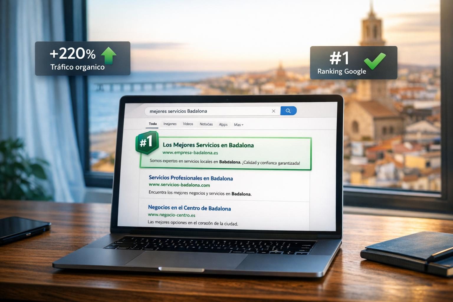 SEO en Badalona — Ranking #1 en Google para "mejores abogados Badalona"